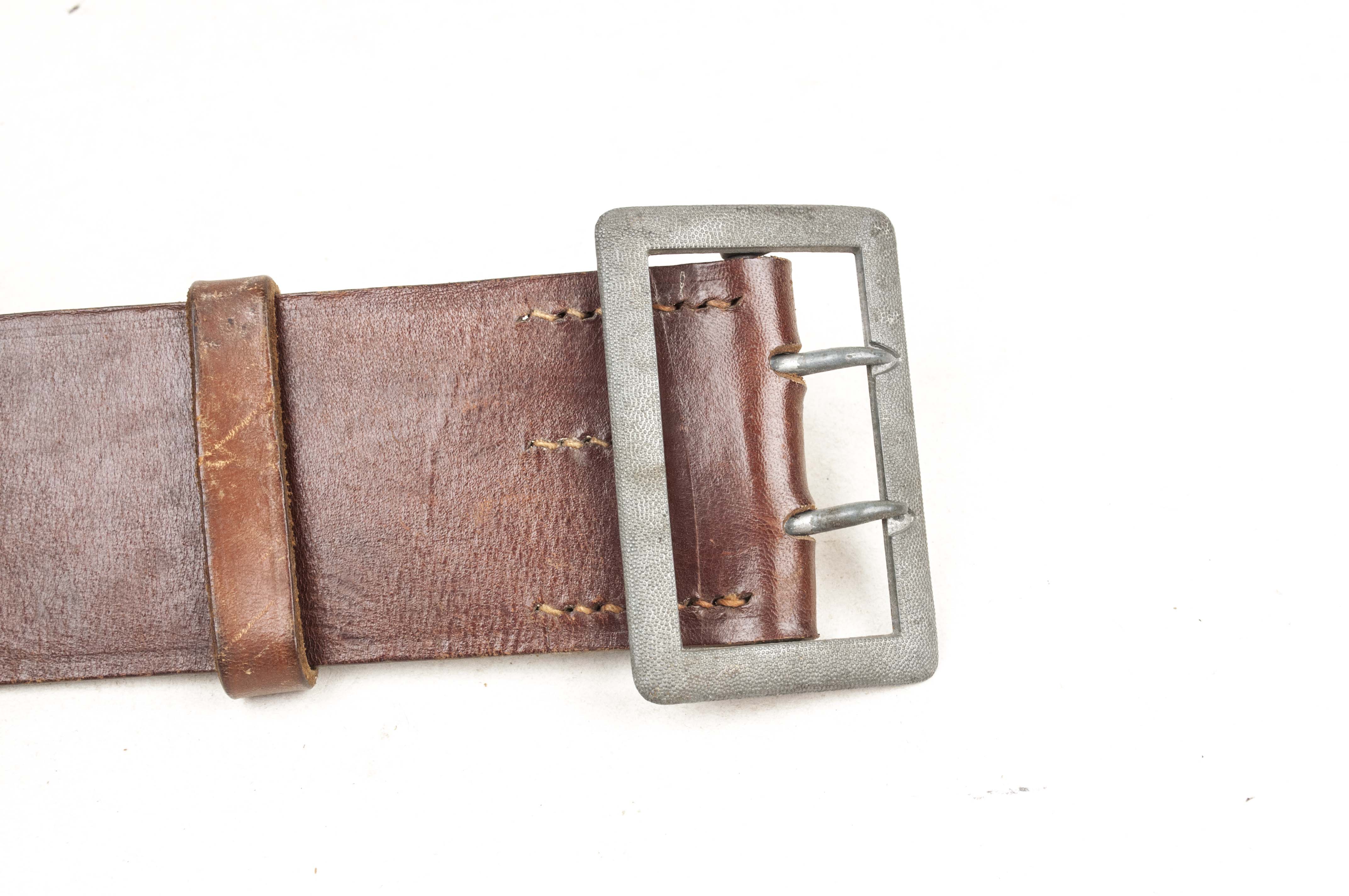 Brown leather Zweidorn belt size 90cm – fjm44