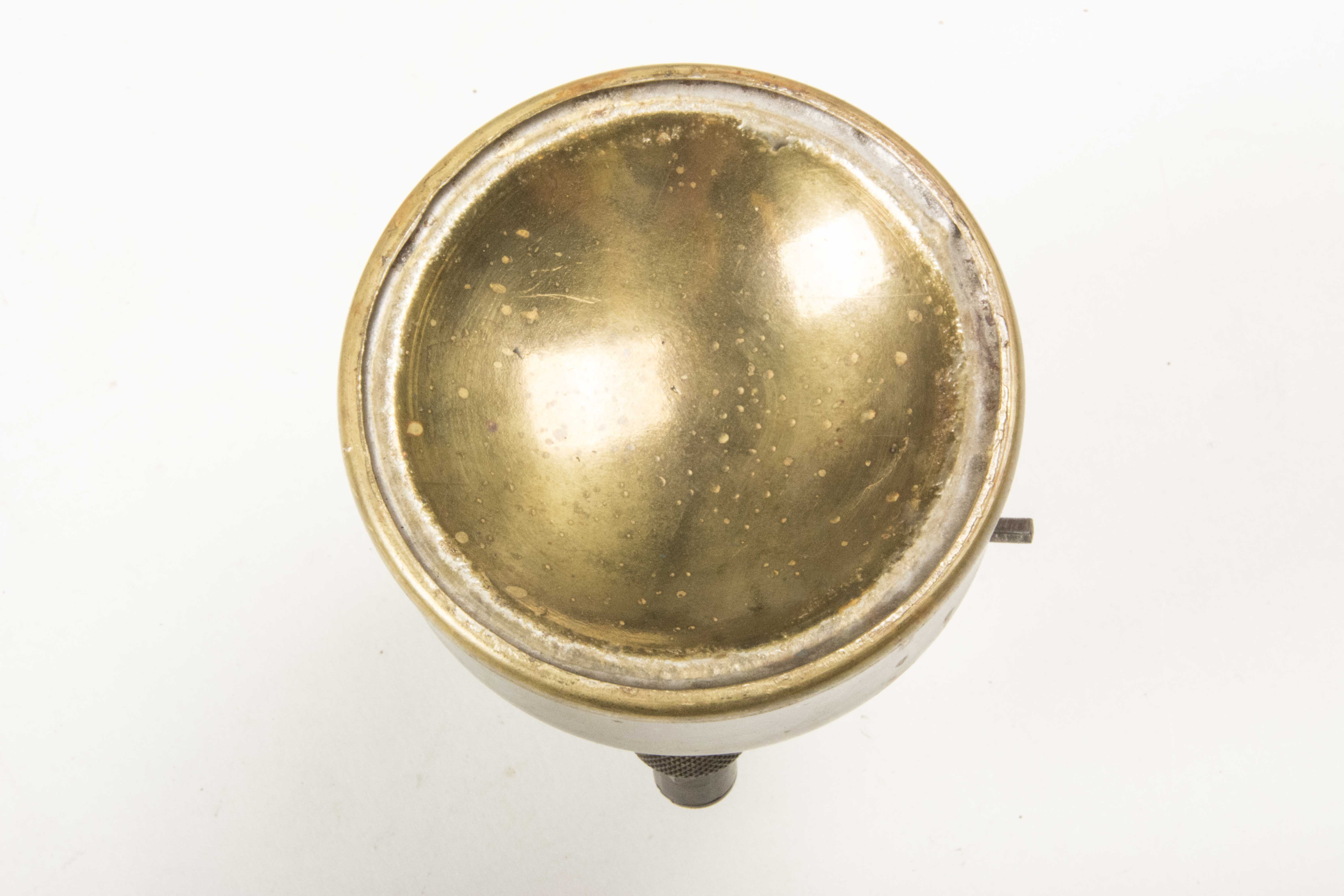 Old Garterbelt Frau Naked Circular Brass Stove Vintage