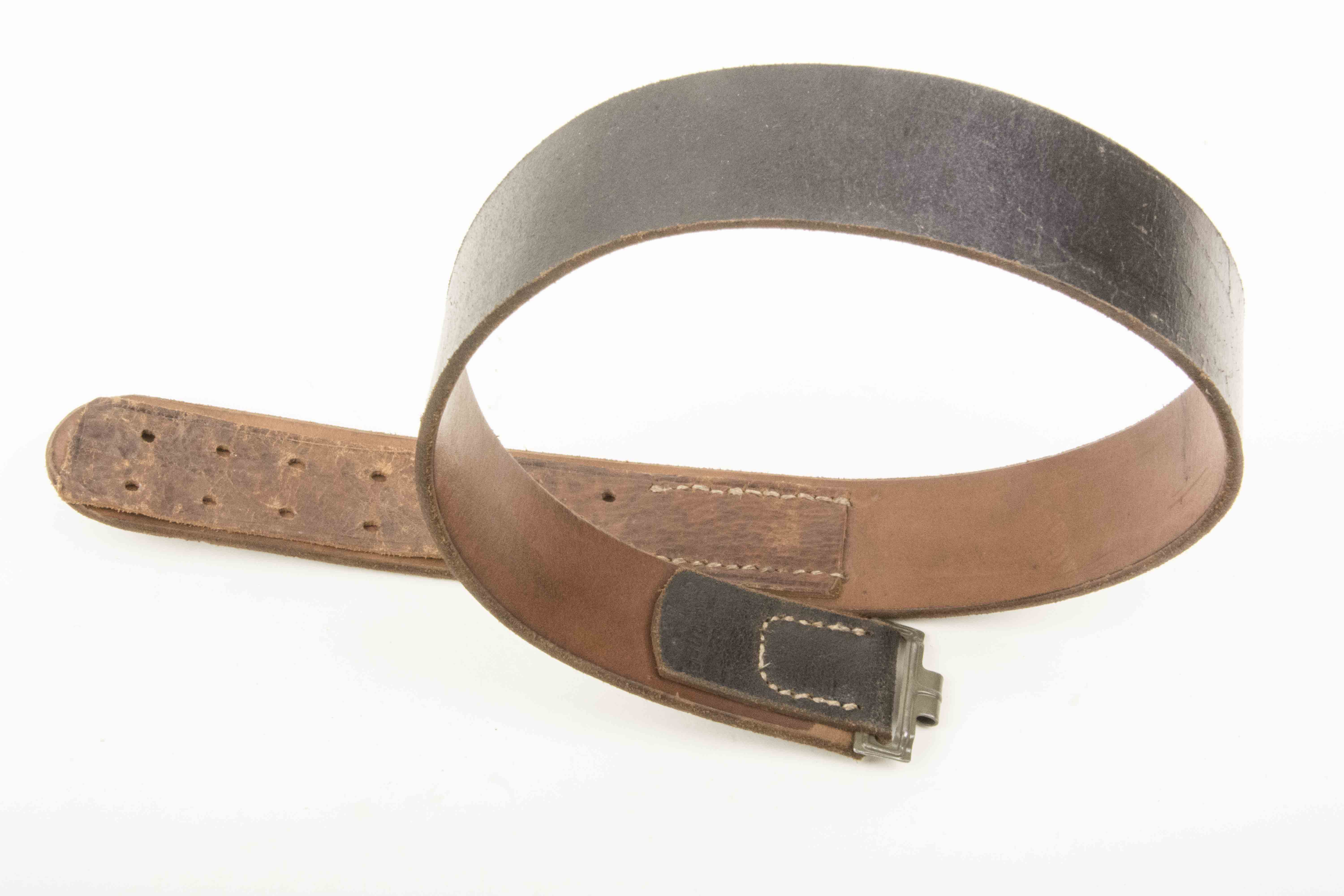 Leather equipment belt marked Jelinek 85 – fjm44