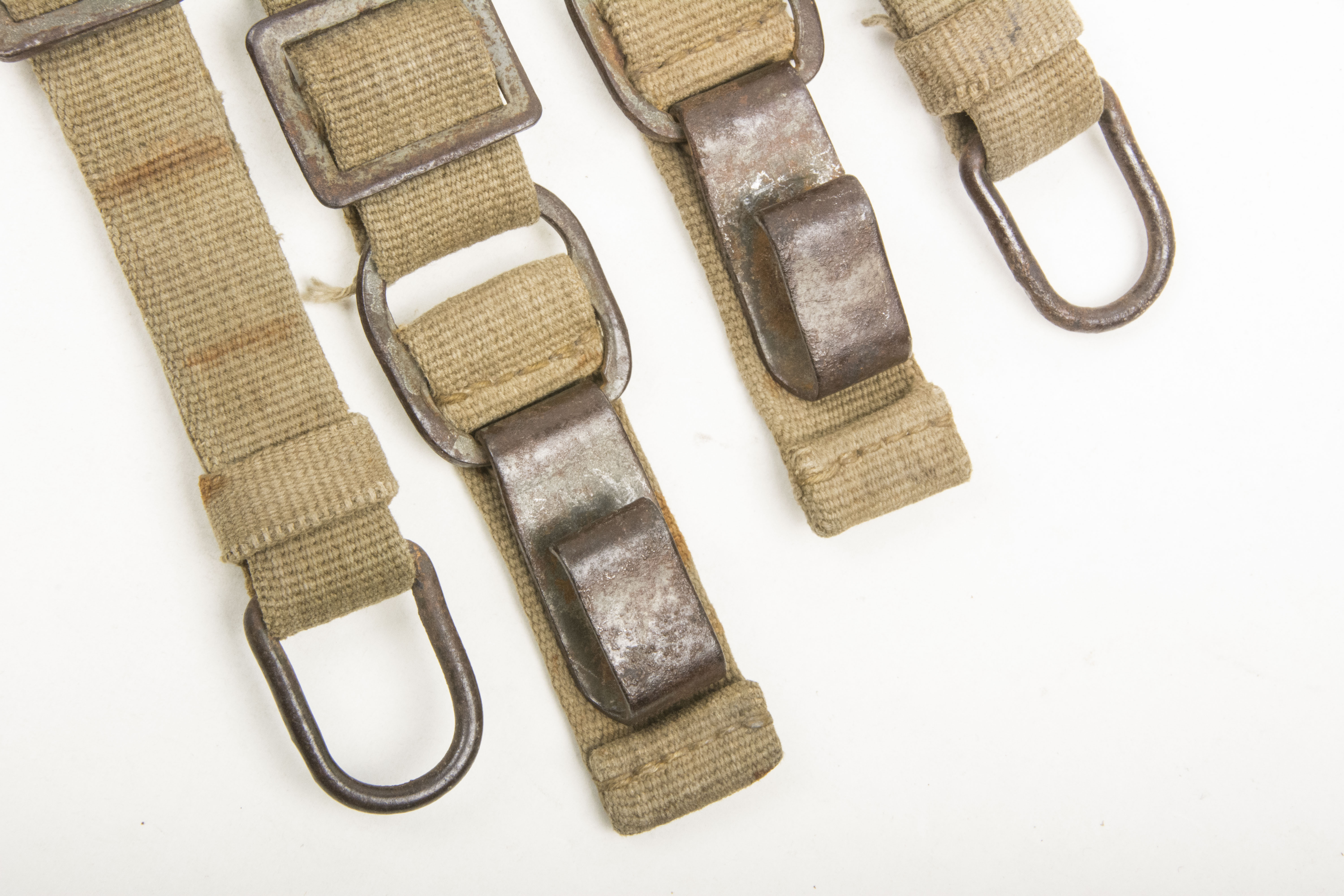 Canvas Y-straps in combat used condition marked gjl 1942 – fjm44
