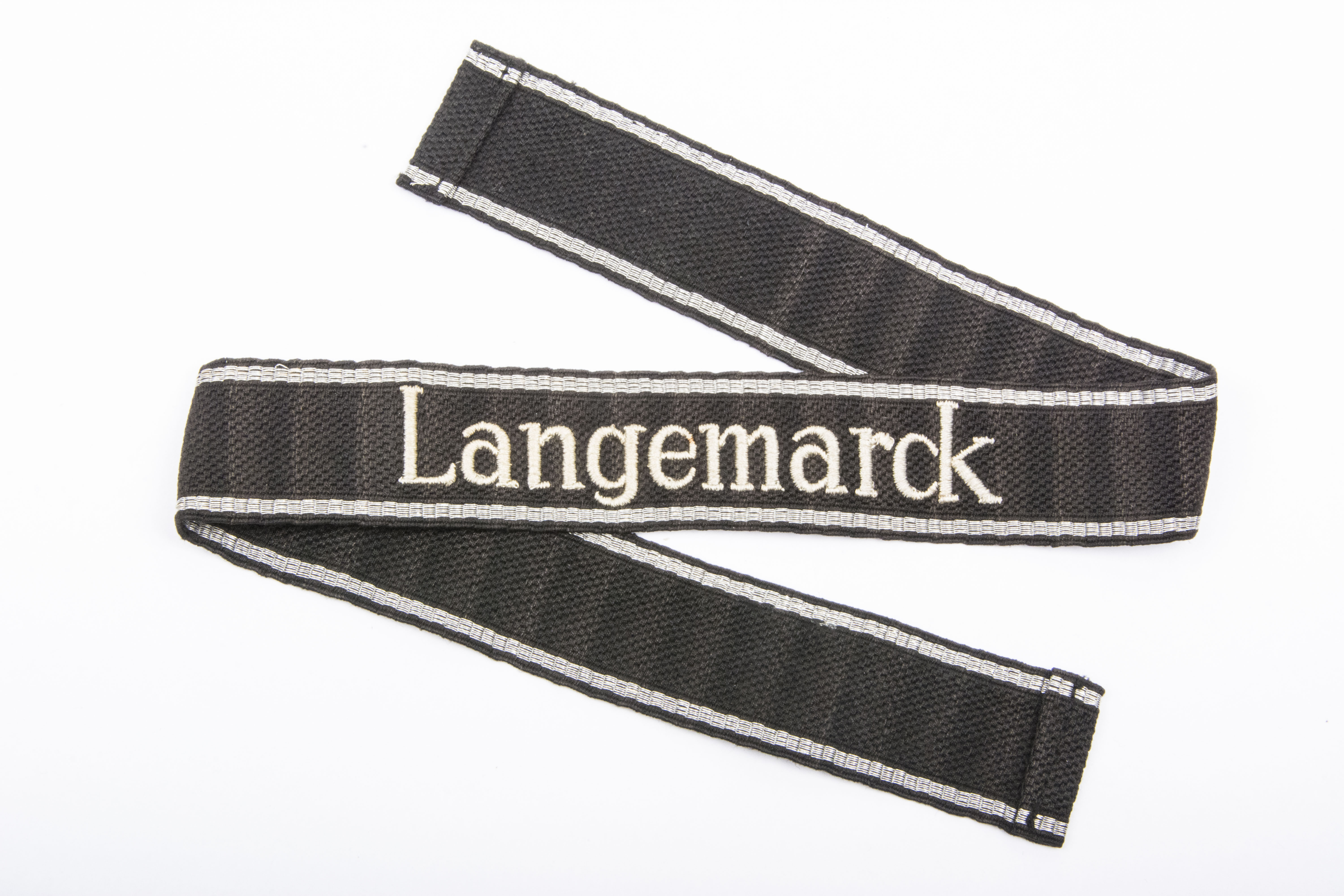 Belgian RZM pattern Waffen-SS cufftitle Langemarck – fjm44