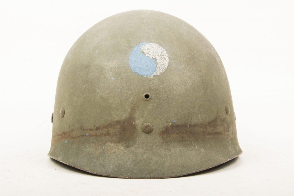 Named US M1 helmet liner 29th Infantry Division – fjm44