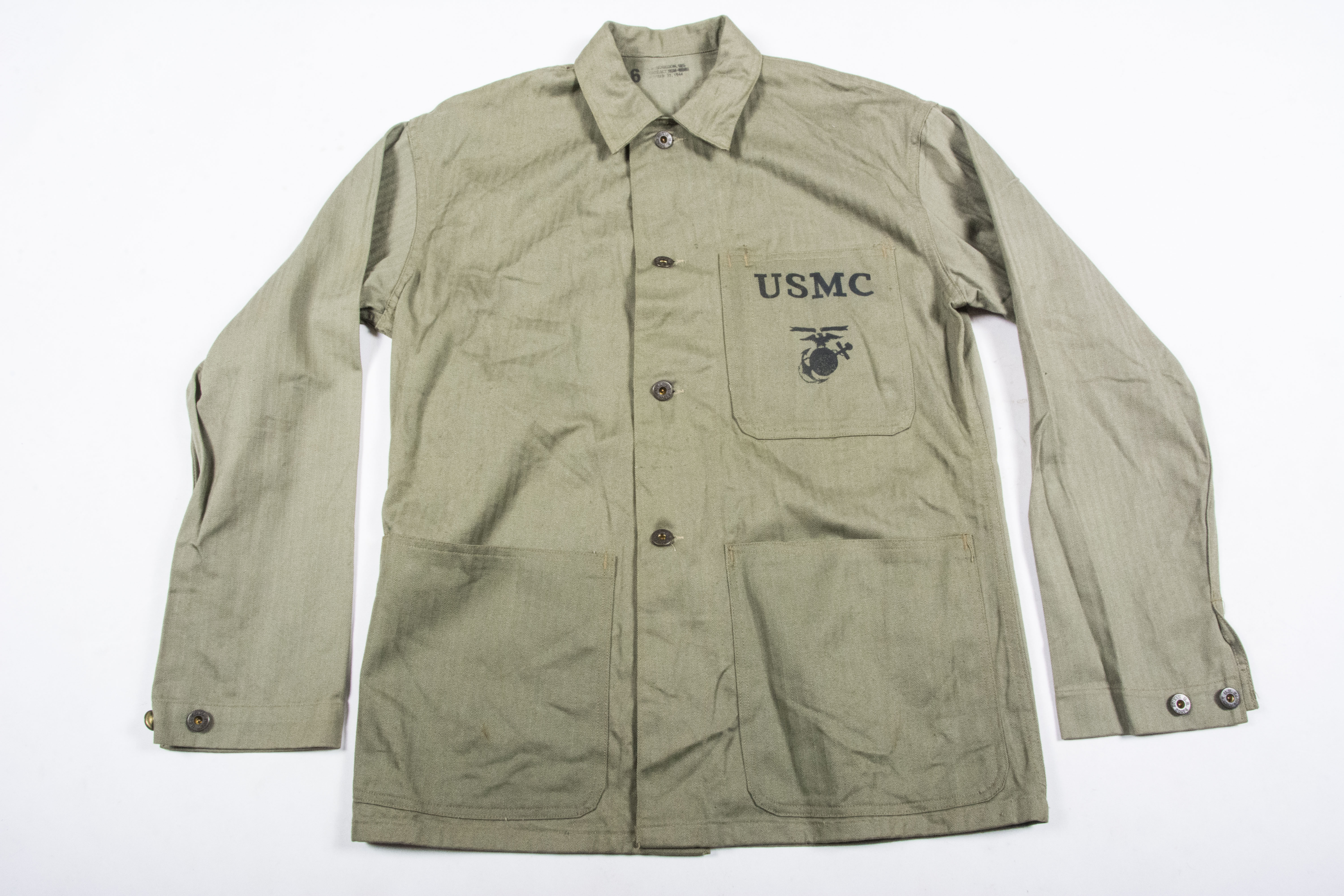 US P HBT USMC jacket size  – fjm