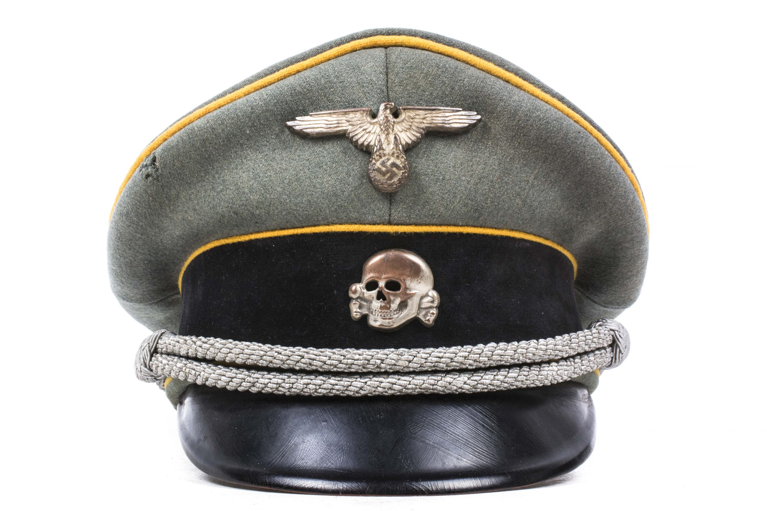 Superb branch piped Waffen-ss officers visor cap for Kavalerie – fjm44