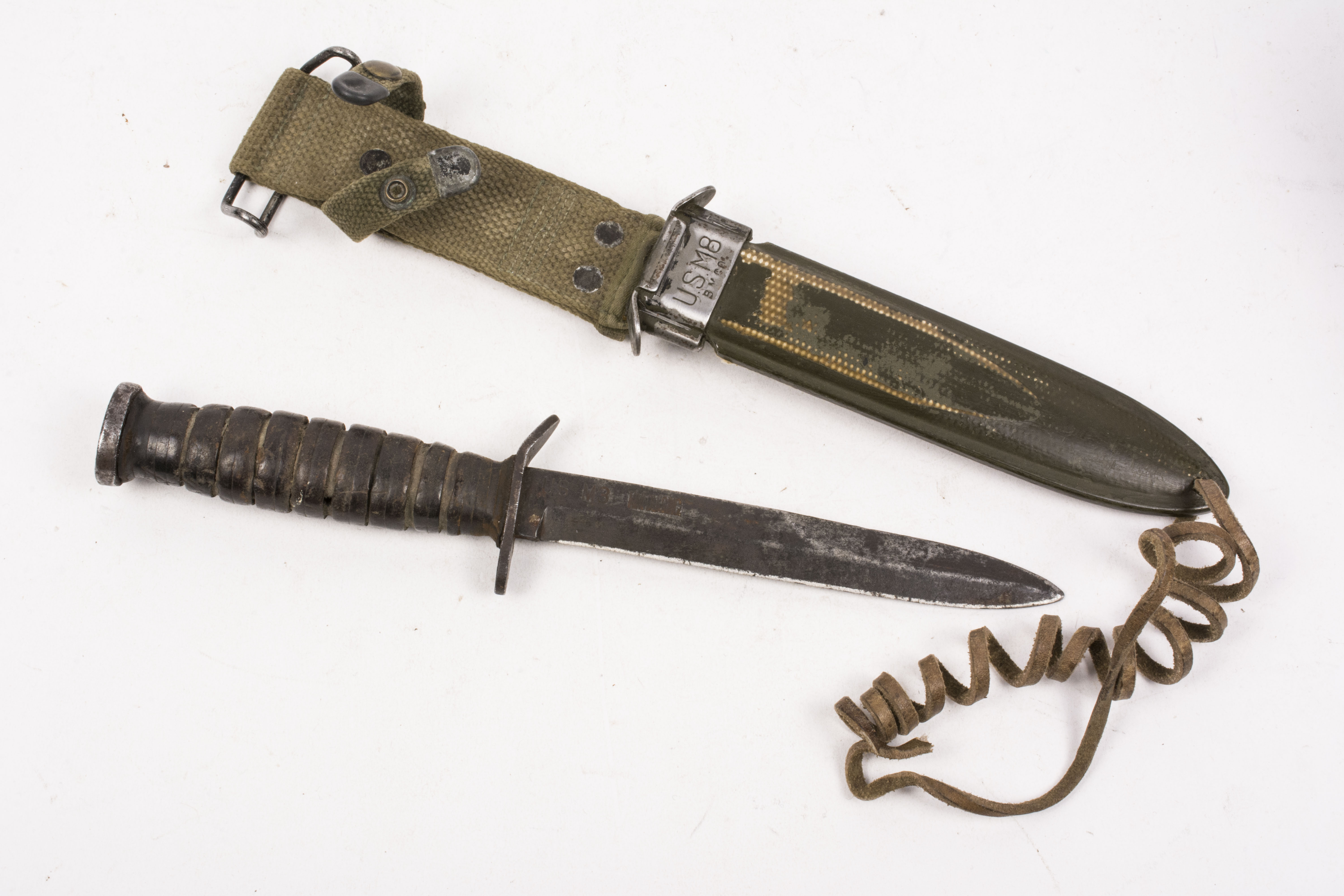 Us M3 Fighting Knife With M8 Scabbard Fjm44