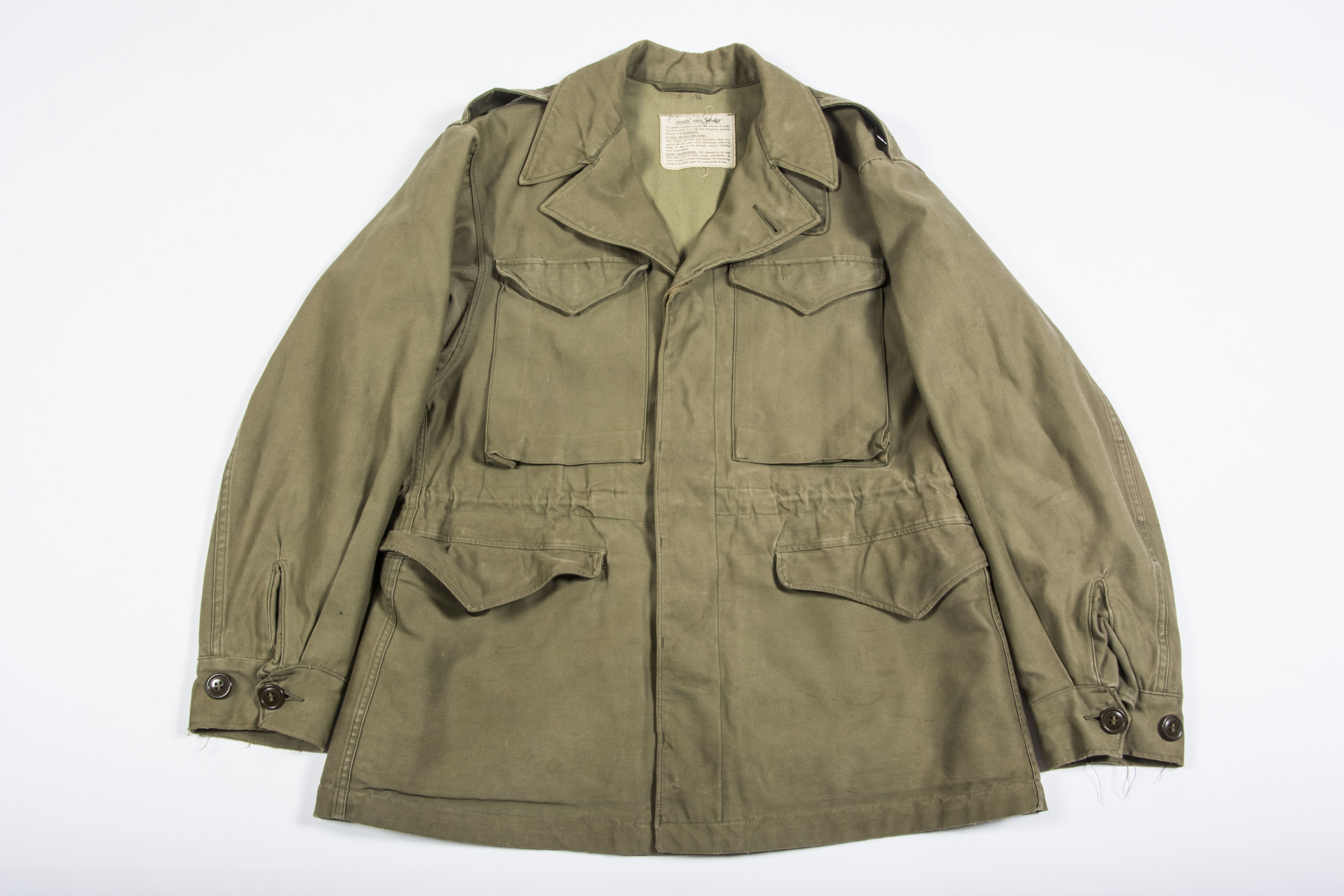 US M1943 field jacket Jacob Finkelstein & Sons size 34R – fjm44