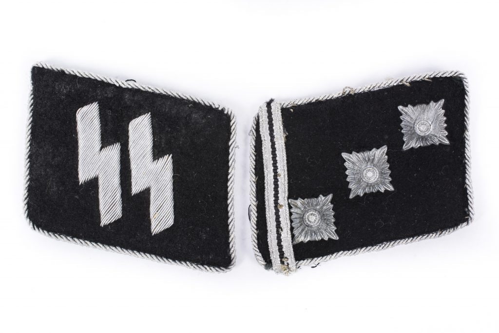 Waffen-SS collar tabs for Obersturmführer – fjm44