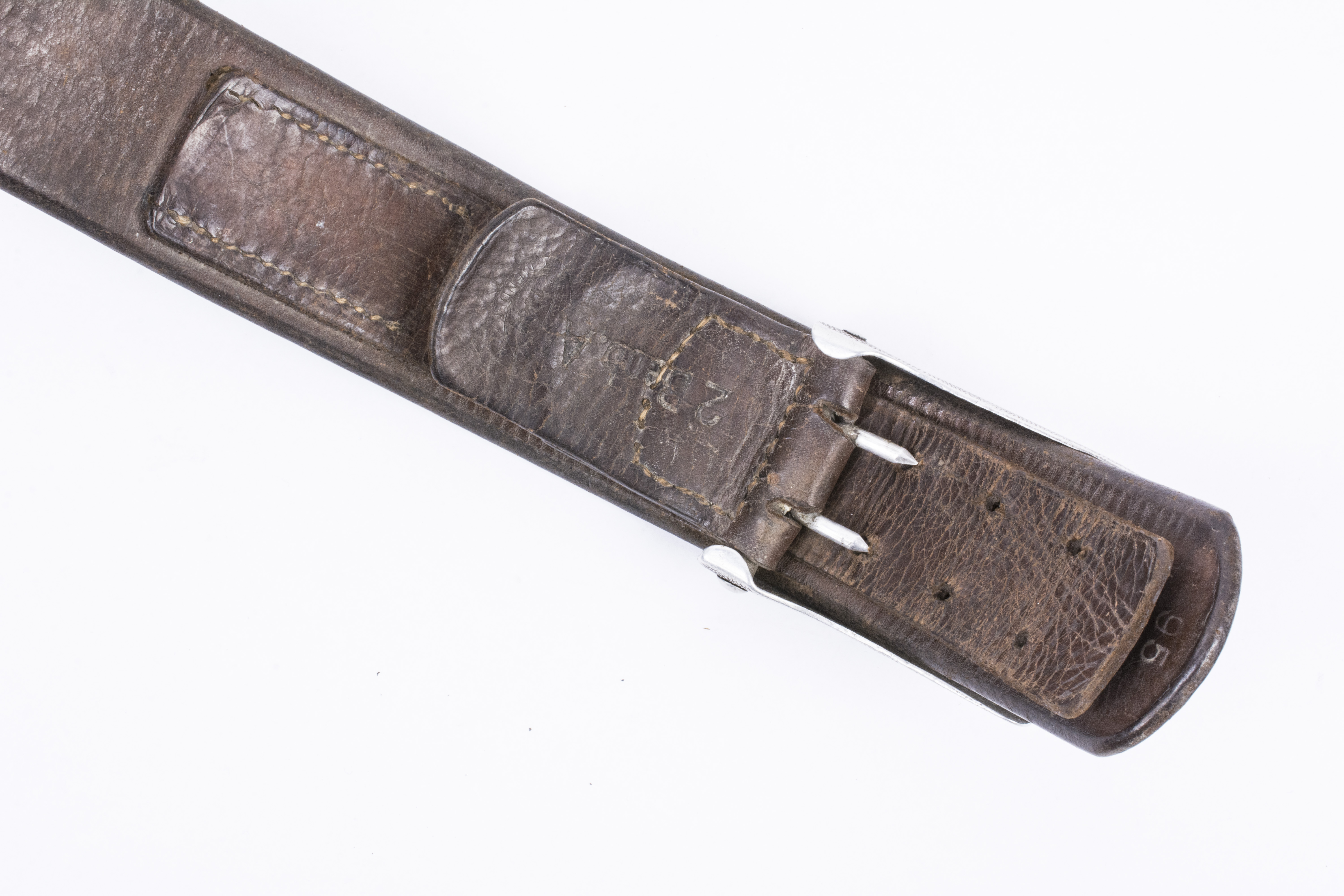 Rare pre war Heer equipment belt with unit marking 2 Beob. Abt. 611 – fjm44