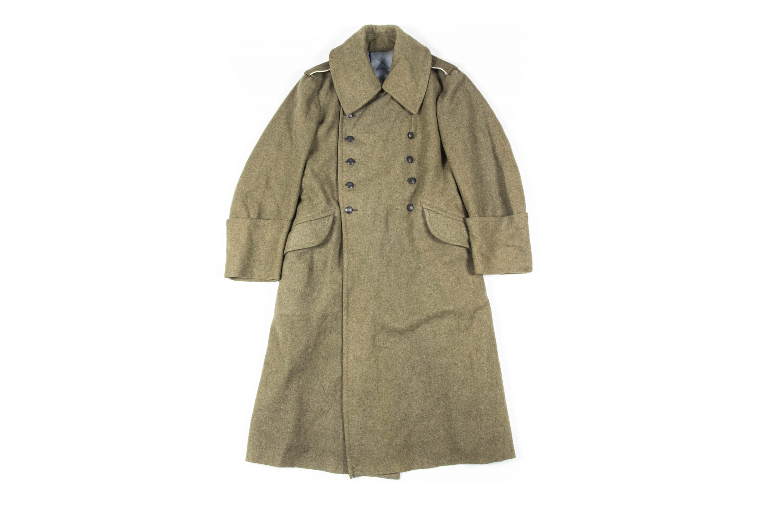 Rare late war M45 pattern overcoat in brown wool – fjm44