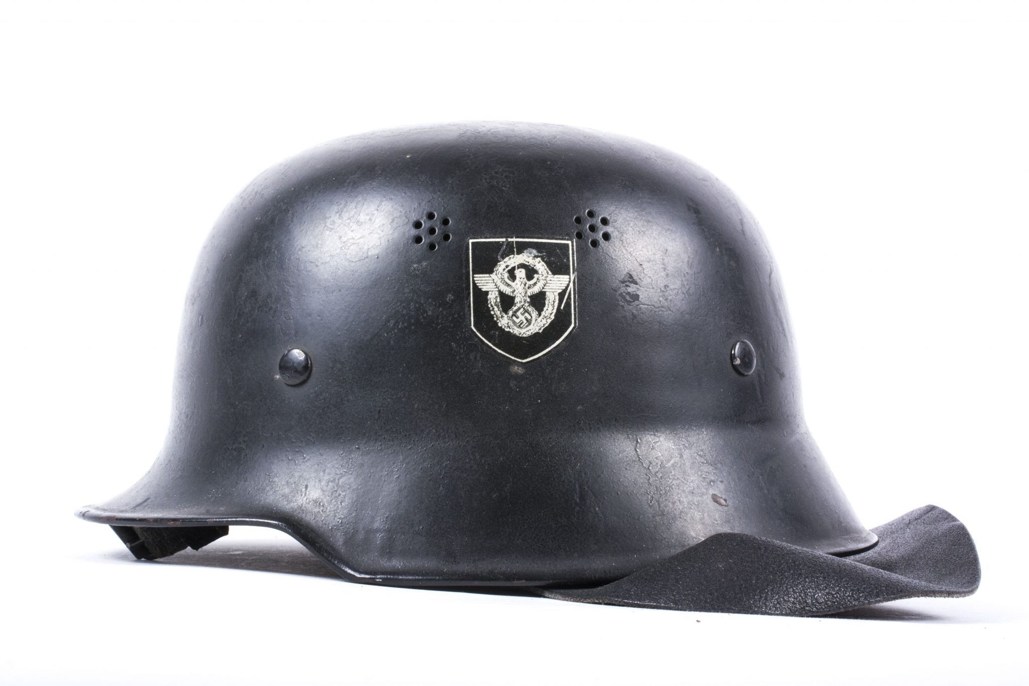 M34 lightweight double decal Feuerschutzpolizei helmet – fjm44