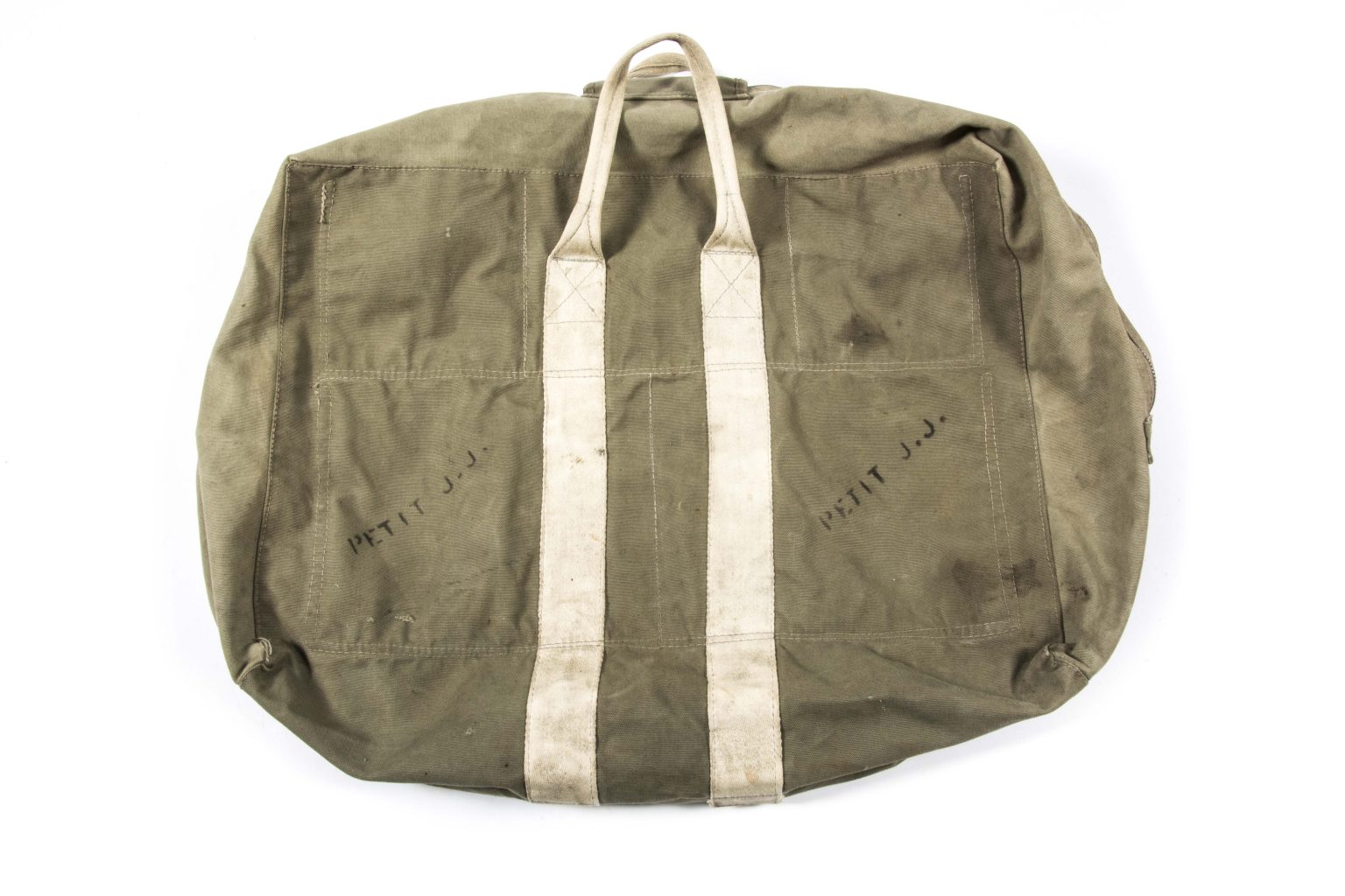 US Navy pilot kit bag named J.J. Petit fjm44