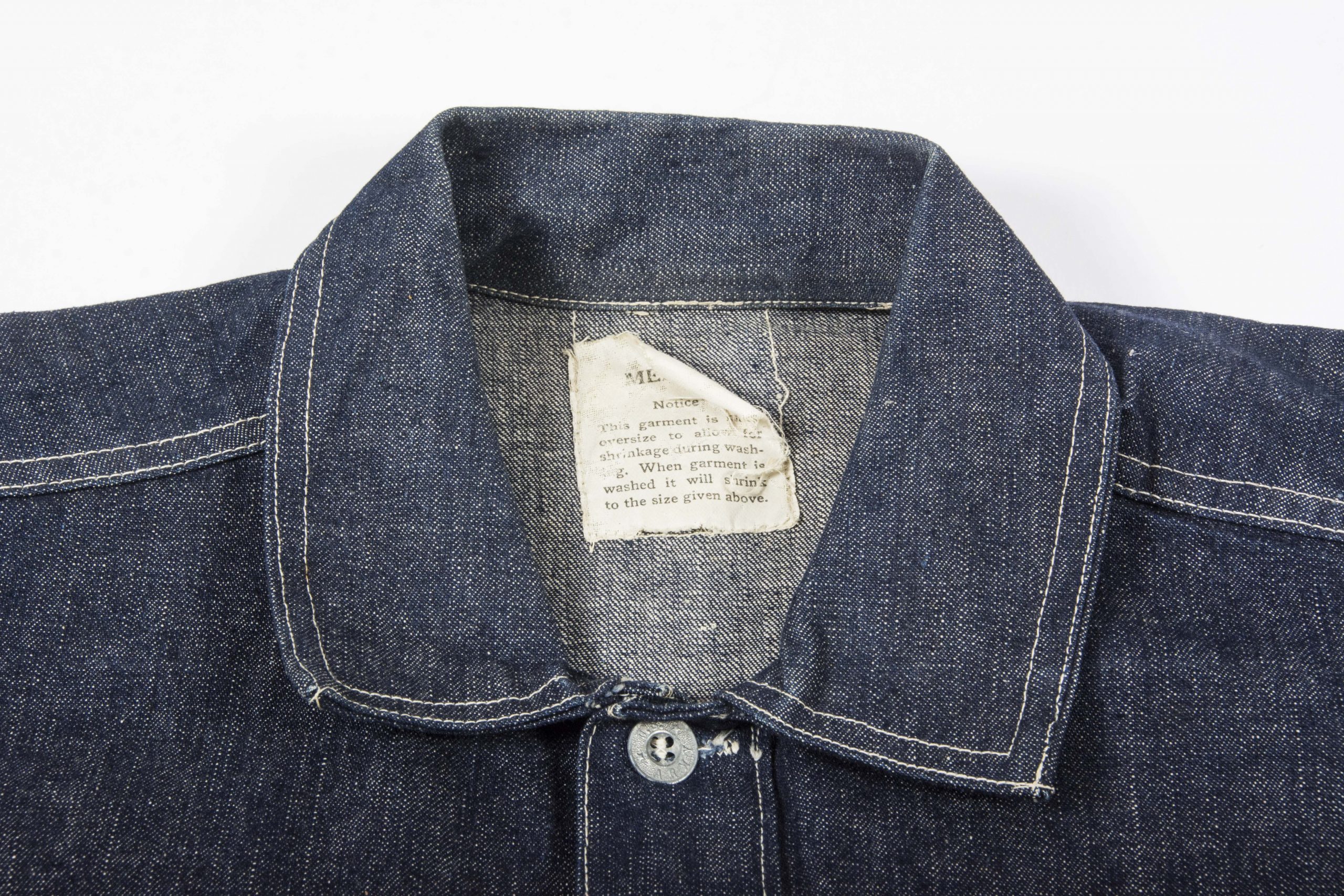 Rare original Jacket, jumper, working, Denim, Blue, QM Spec 6-125 – fjm44