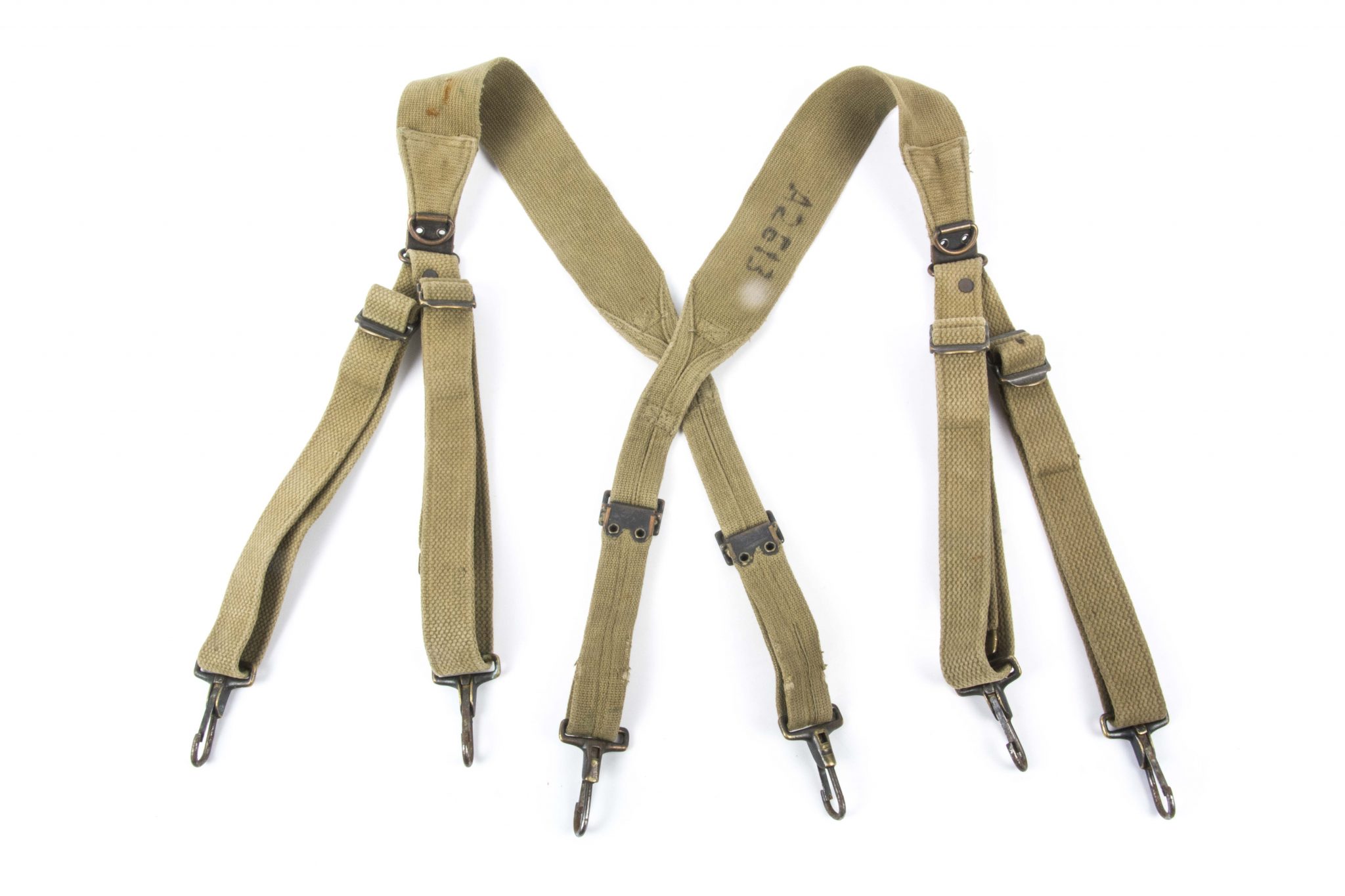 US M1936 suspenders with cast brass buckles – fjm44