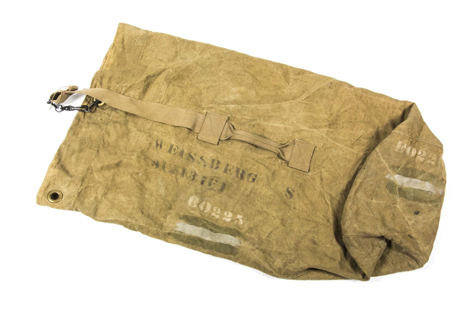 Rare British made US duffle bag with PON code fjm44