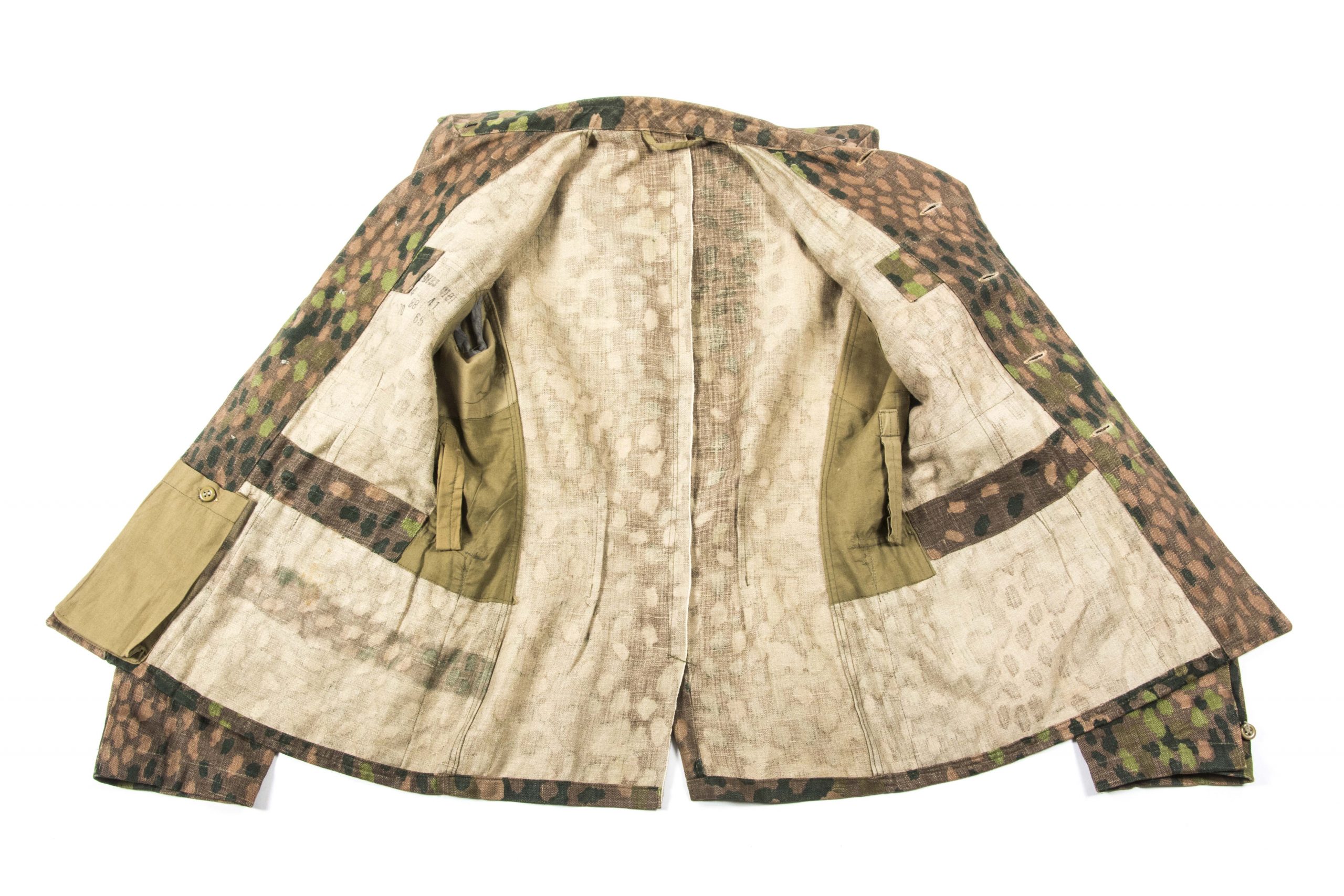 Waffen-SS dot pattern uniform in Erbsentarn camouflage marked 0/0793 ...