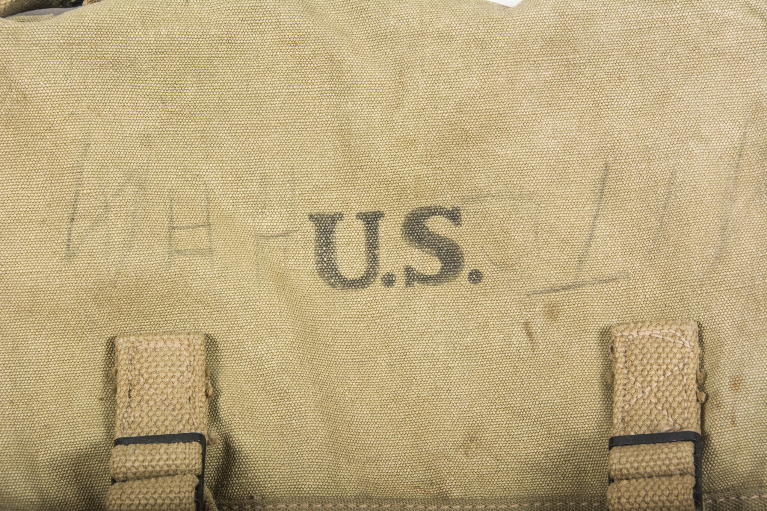 US M1936 musette bag marked LUCE Manufacturing & Co. 1942 – fjm44