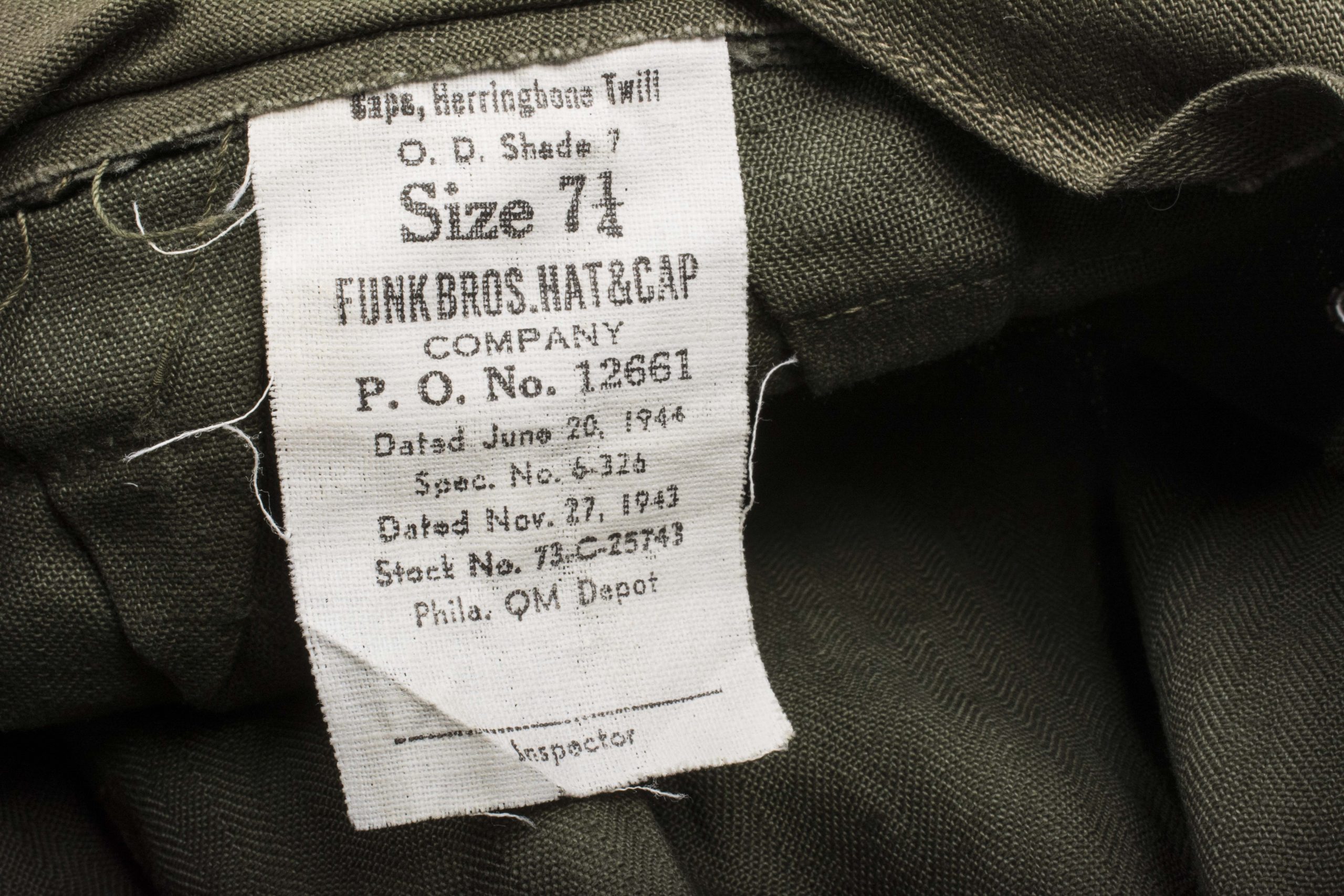 US Army HBT cap – fjm44