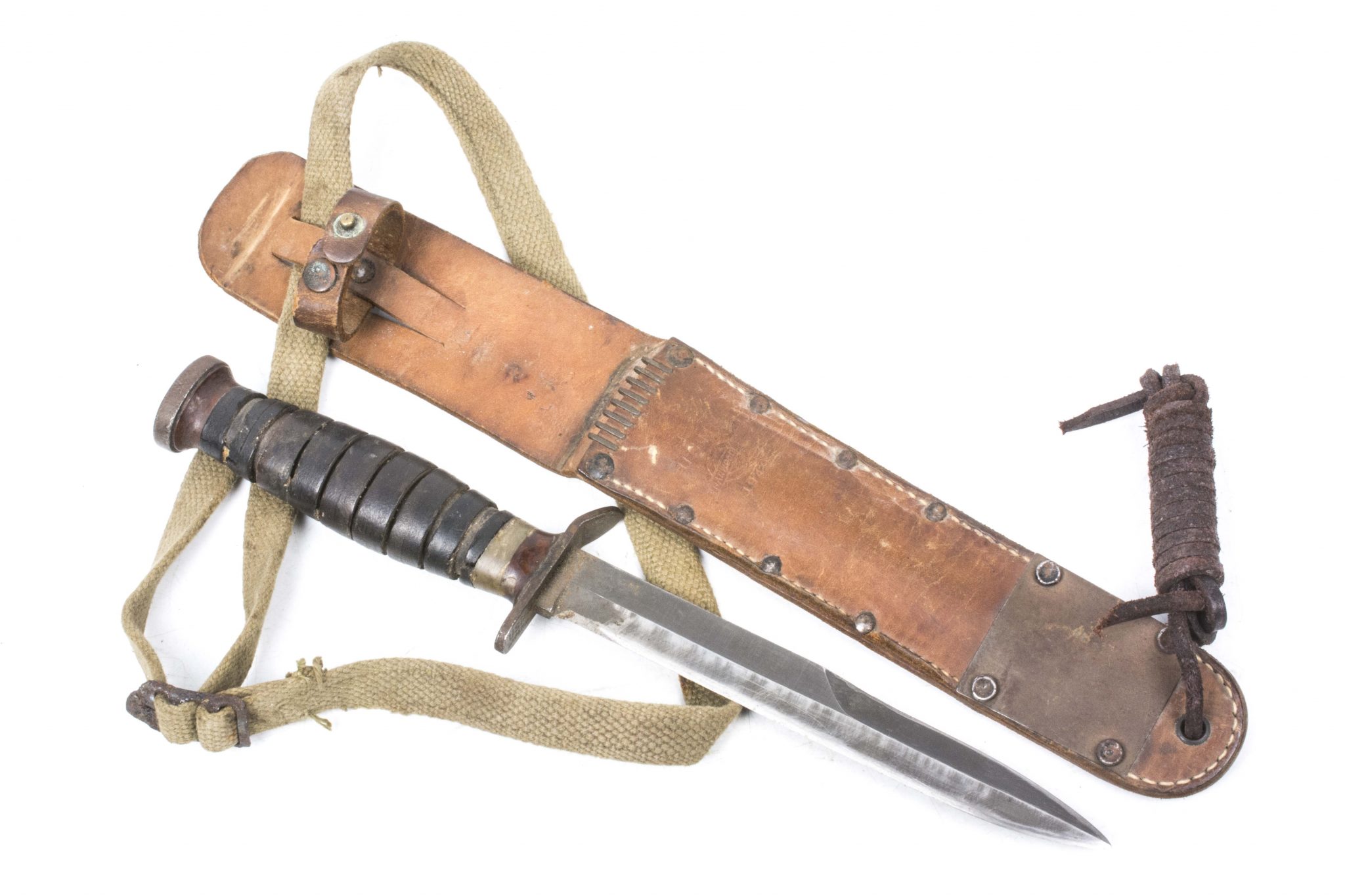 US M3 knife M6 scabbard Barwood 1943 – fjm44