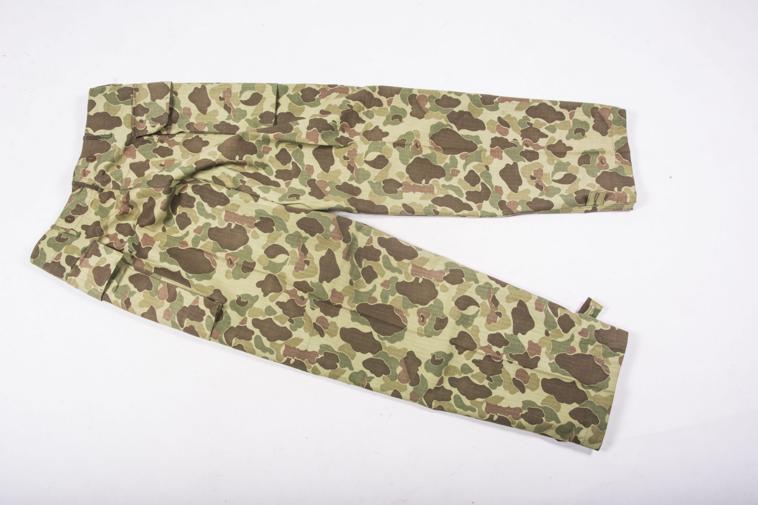 US Army HBT camouflage trousers King Kard 6/3/43 size W34L31 – fjm44