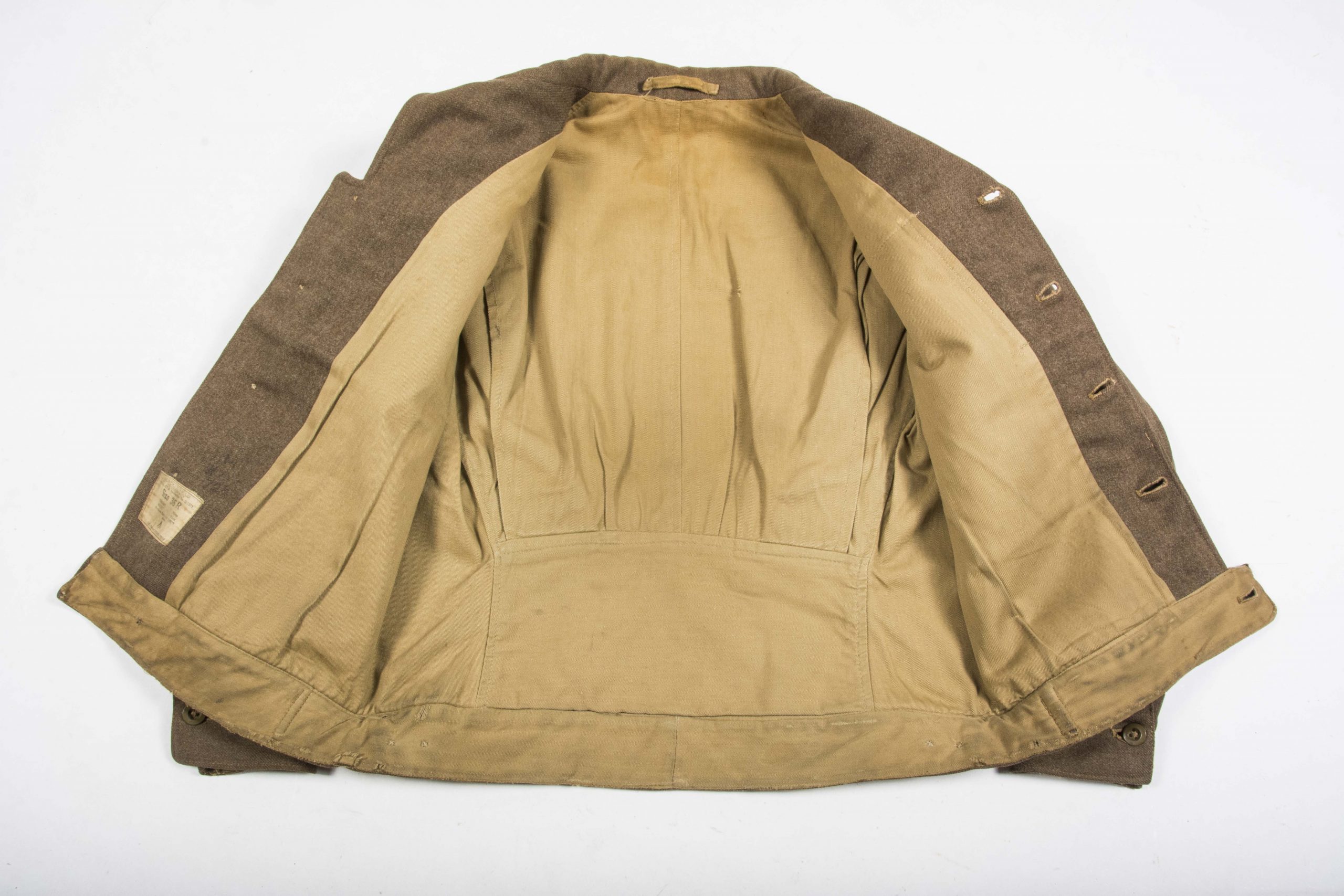 US ETO Jacket, Field, Enlisted Men Size 36R British Made – fjm44