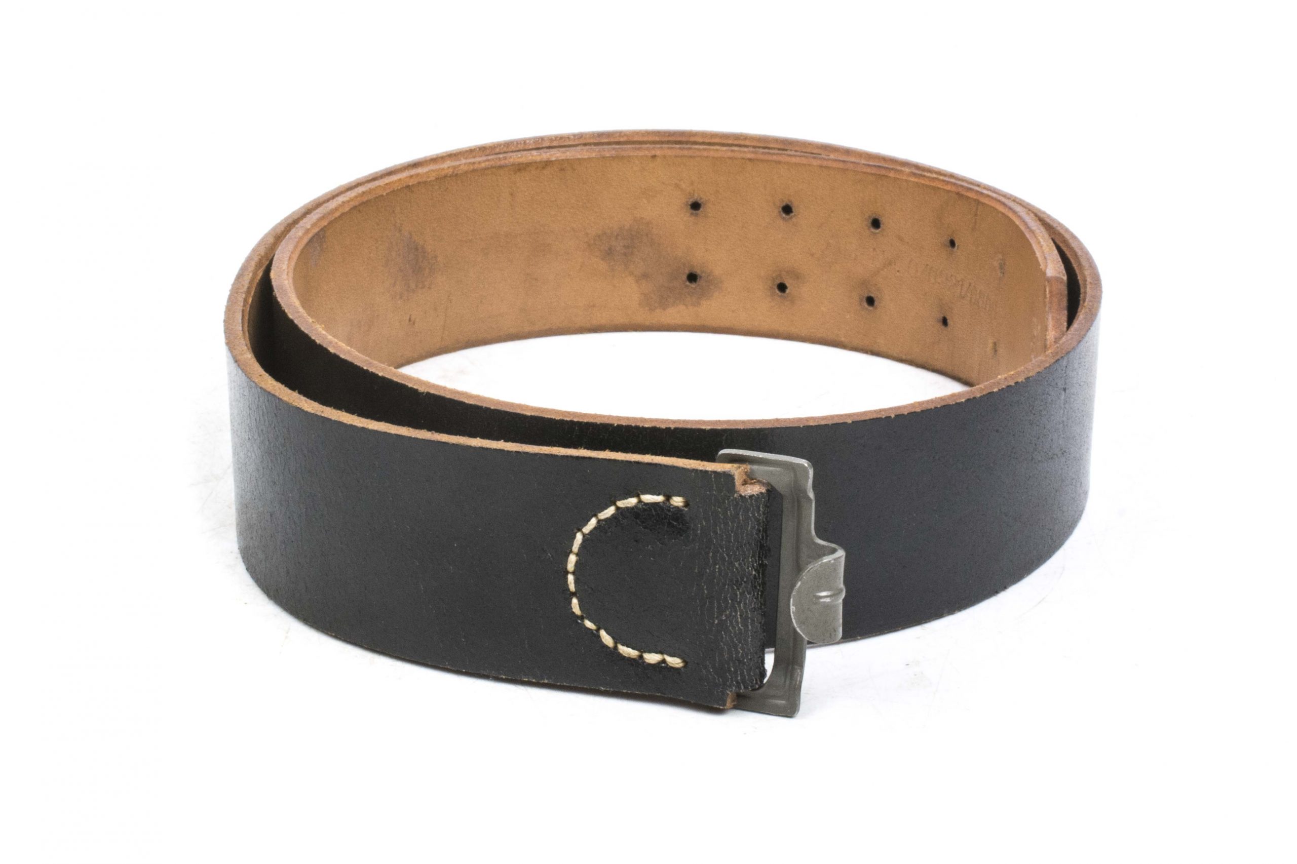Mint leather equipment belt marked 0/0921/0008 size 90 – fjm44
