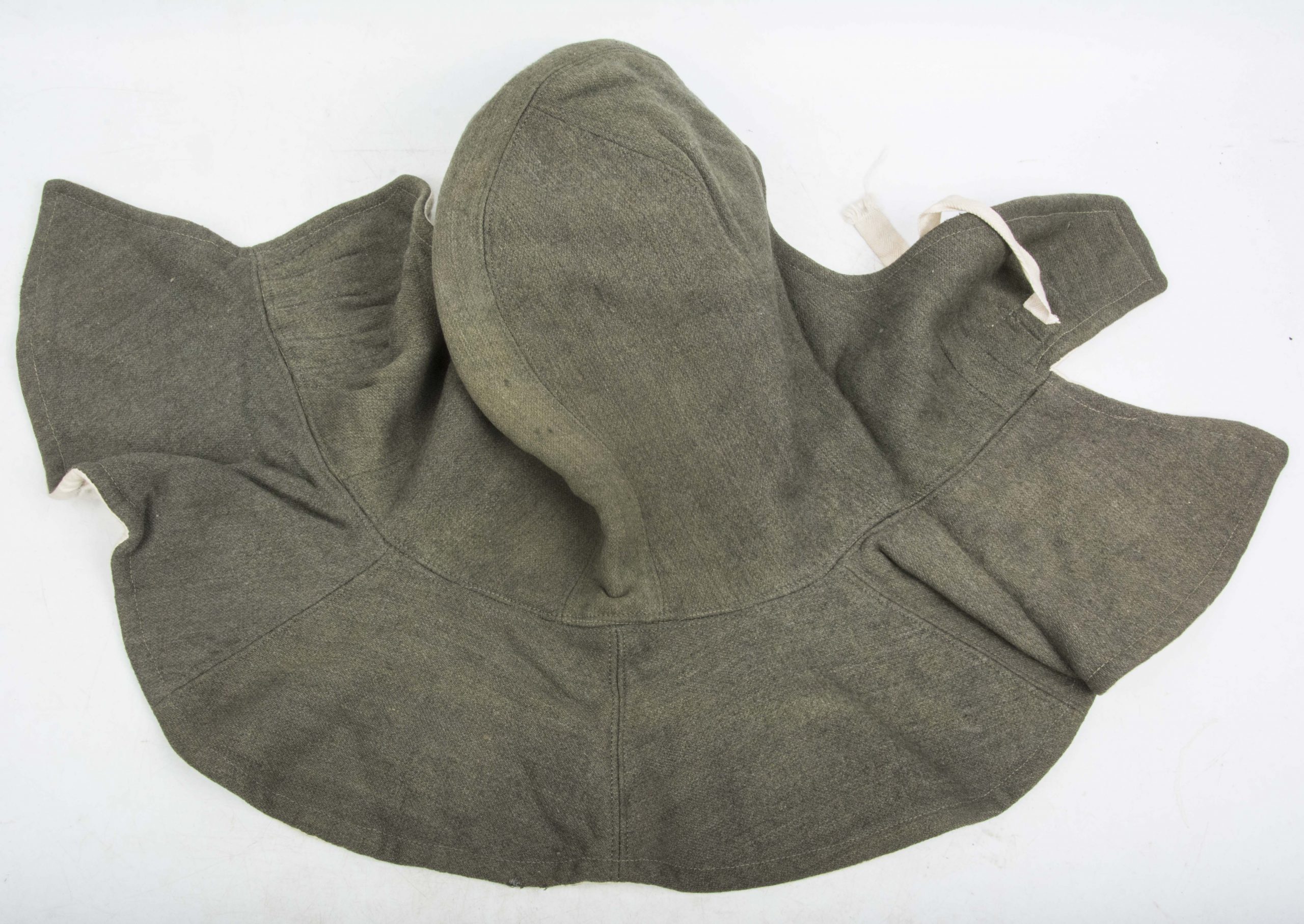 Grey reversible hood or Kopfhaube – fjm44