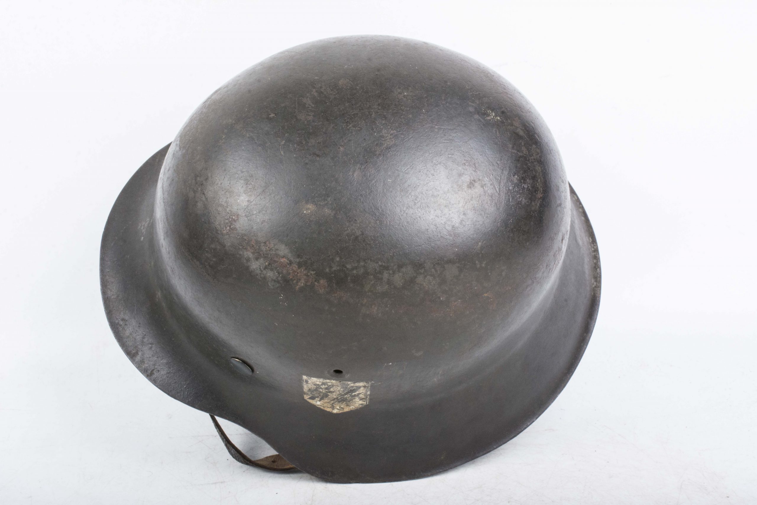 WWII German M42 Latvian Waffen SS Volunteer's Helmet & Liner Set