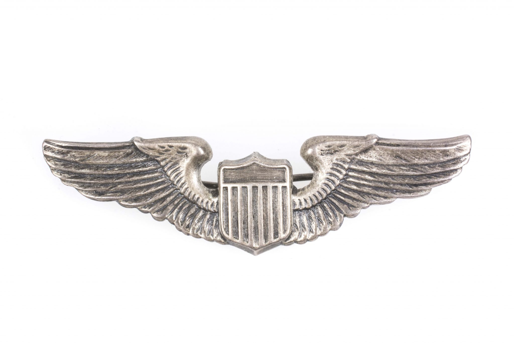 USAAF Pilot silver wings marked Sterling – fjm44