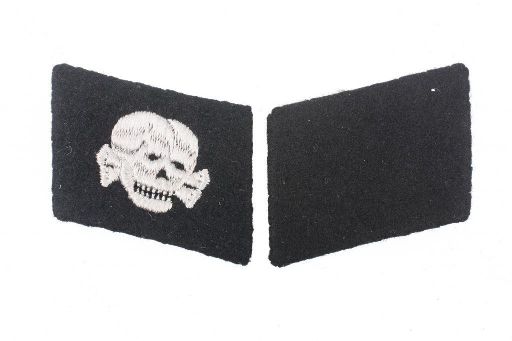 Waffen-SS EM / NCO RZM collar tab set 3. SS-Panzer-Division Totenkopf ...